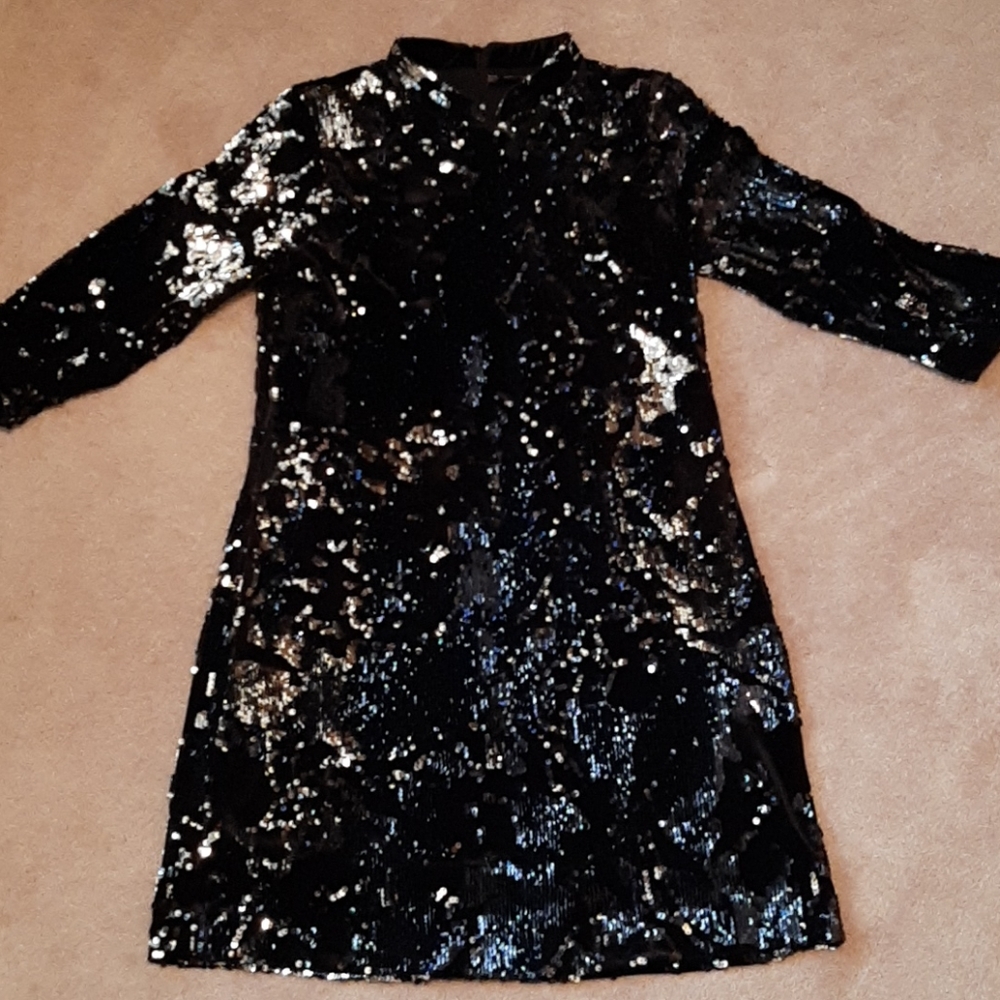 Zara sequin dress